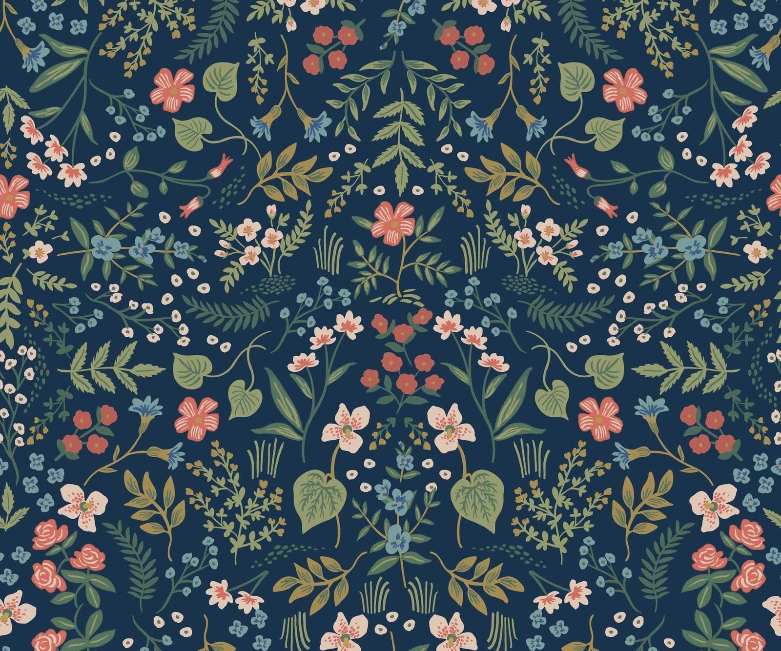 Wildwood Wallpaper - Blue - Rifle
