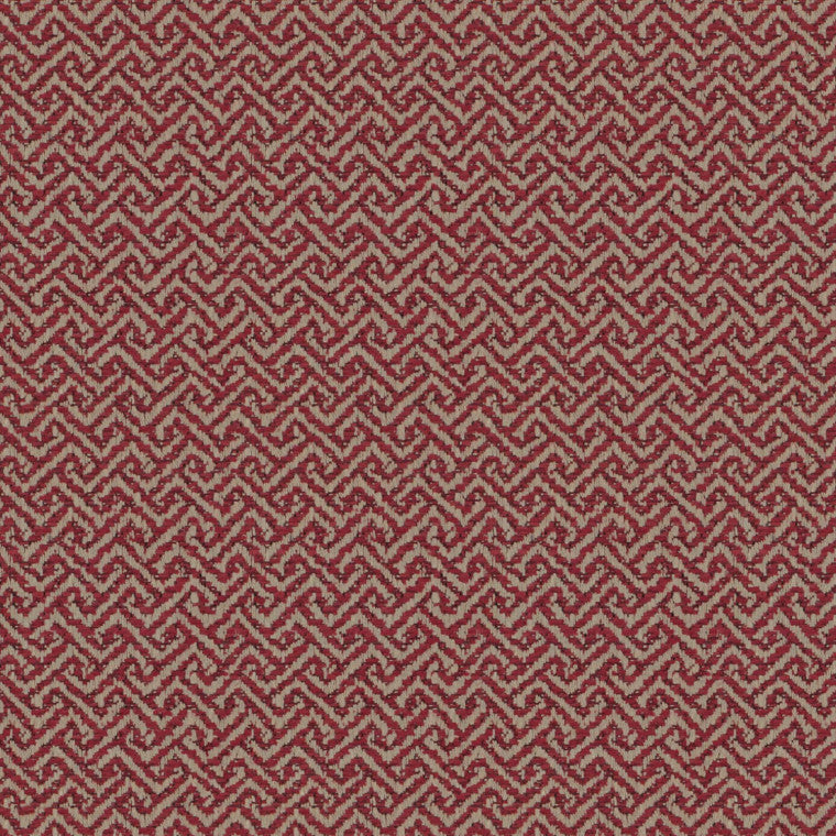 WOBURN Raspberry Woven Fabric - Warner House