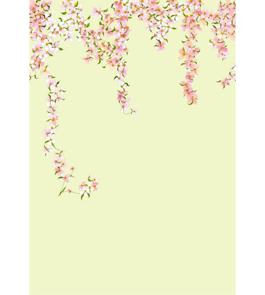 Clematis Wallpaper Mural - Pink