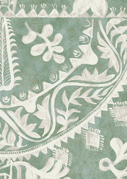 Womad Room Wallpaper - Green