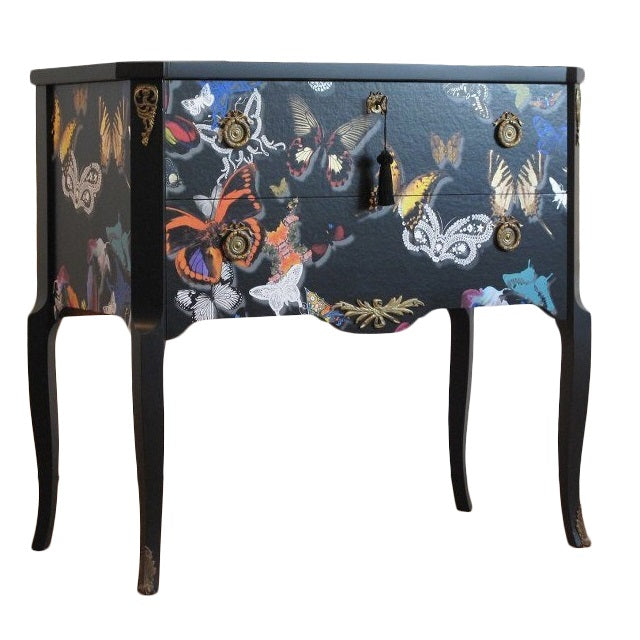 Classic  Louis XV Style Butterflies Chest