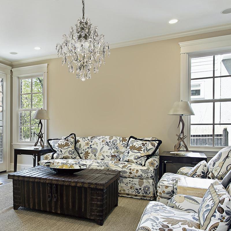 Contemporary Chandelier - crystal details