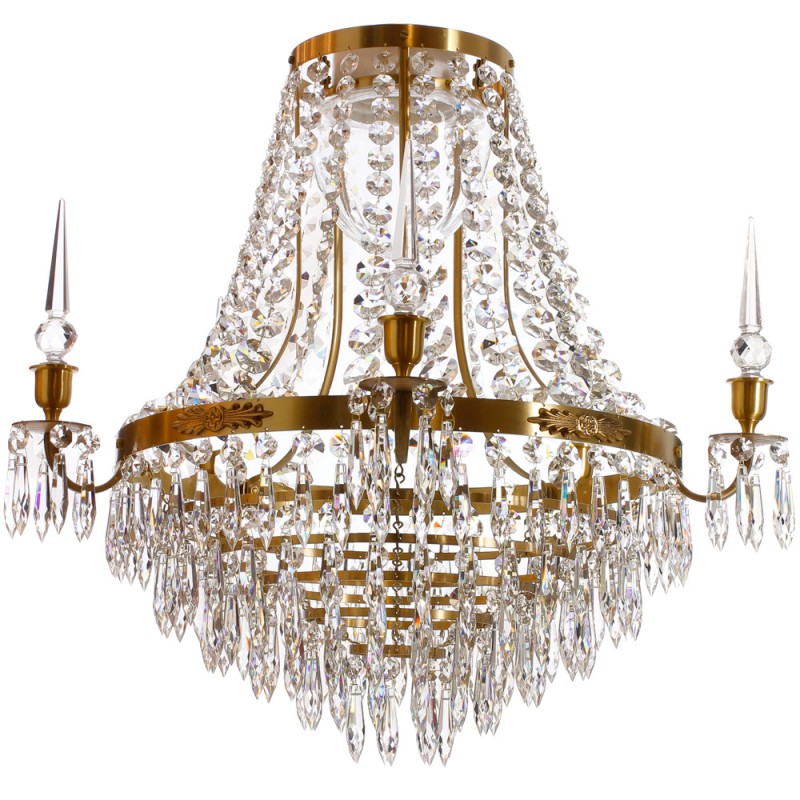 10 Large Nickel Bathroom Chandelier