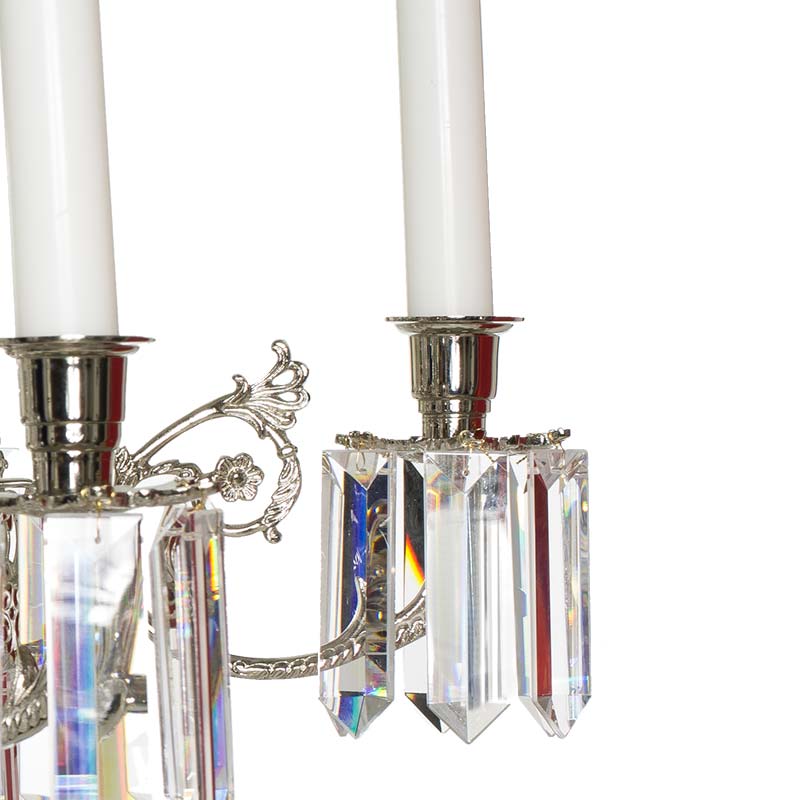 Crystal chandelier with crystal detail