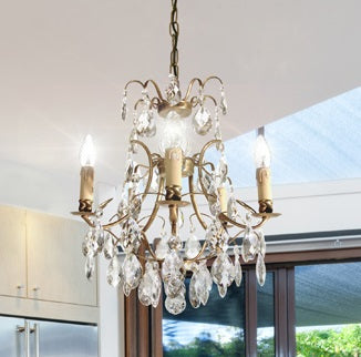 Electric candle crystal chandelier