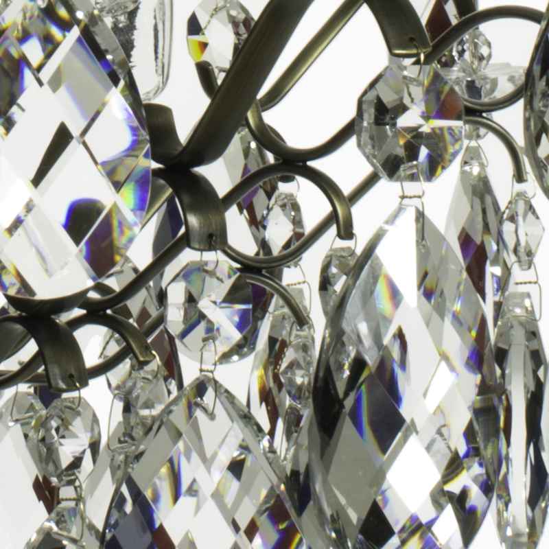 Baroque Chandelier - 6 Arms - crystal detail