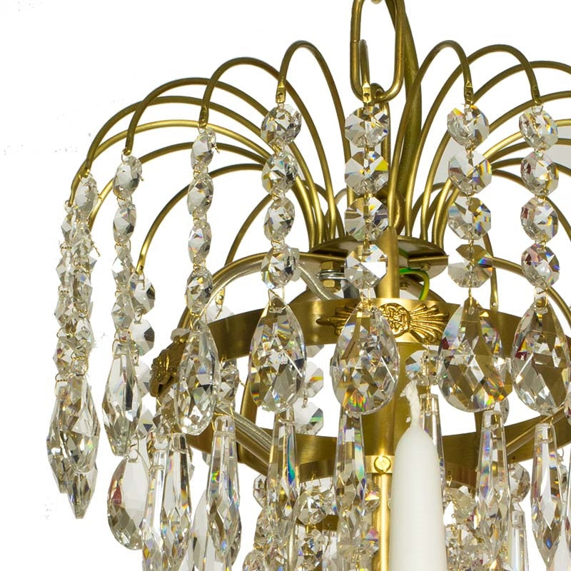 Empire Chandelier - 5 Arms crystal detail