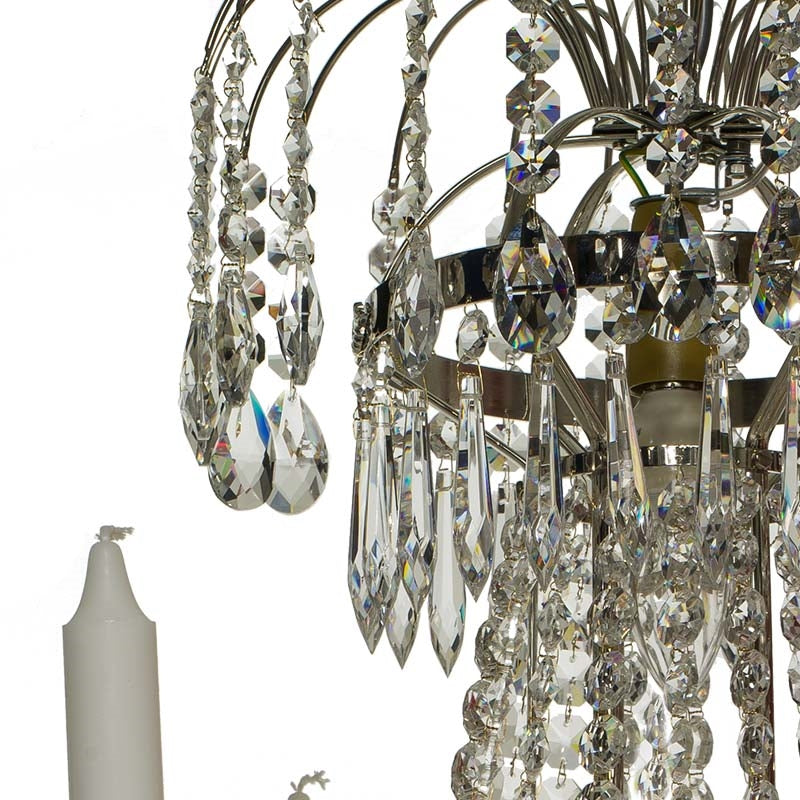 Empire Chandelier - 6 Arms crystals