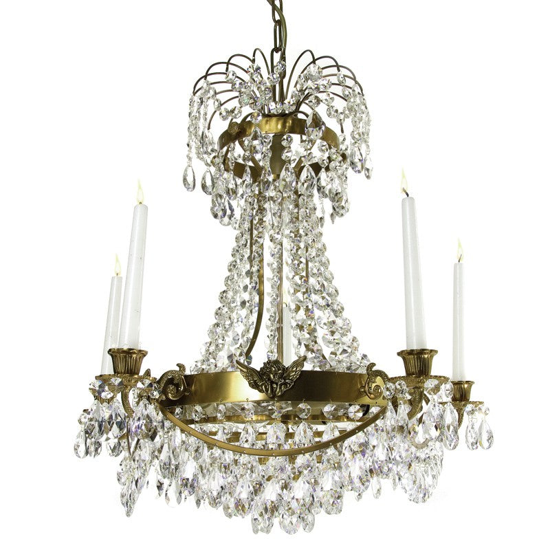 Angel crystal chandelier