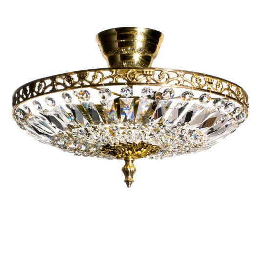 Crystal Plafond - Diameter 36cm - Brass