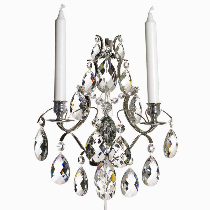 Baroque Wall Light - Nickel