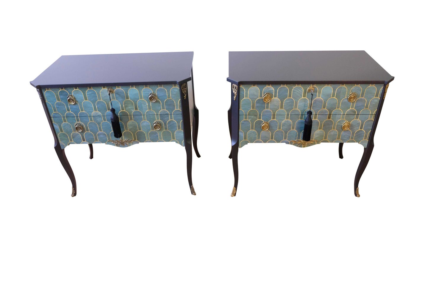 (711-2) Classic Gustavian Louis XV Style Chests