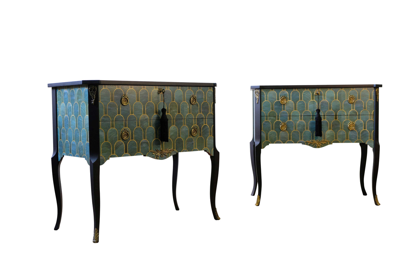 (711-2) Classic Gustavian Louis XV Style Chests