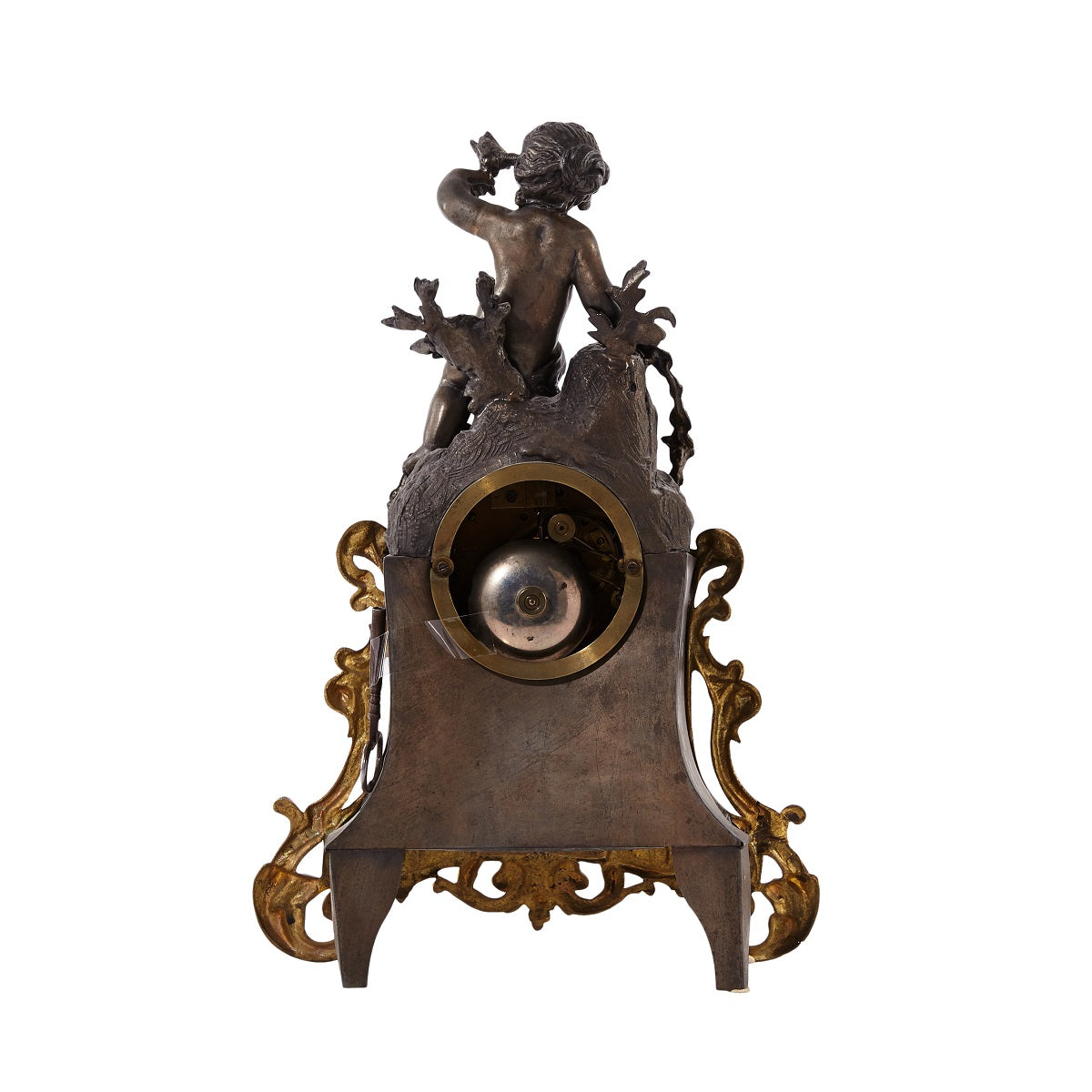 mantel clock - back