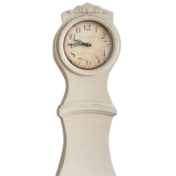 Mora Clock - Antique White - face