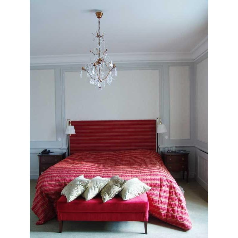 Rococo Chandelier - Light Brass Rococo Style Chandelier in bedroom