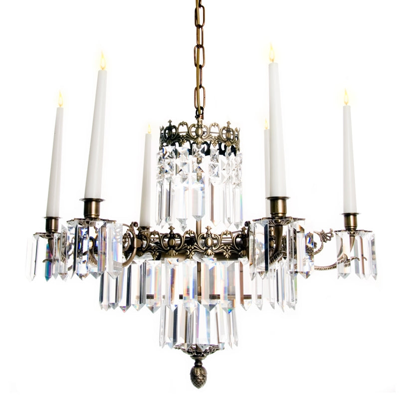Classic Crystal chandelier with 6 arms