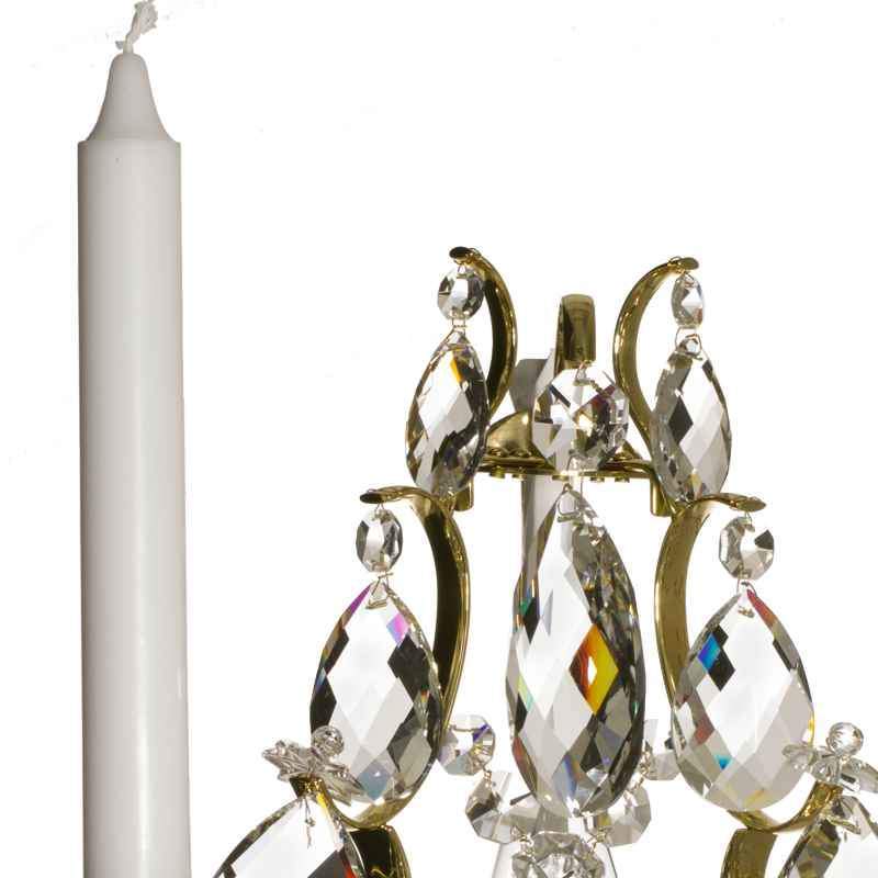 Wall Lights - Crystal Wall Light In Brass, Baroque Style