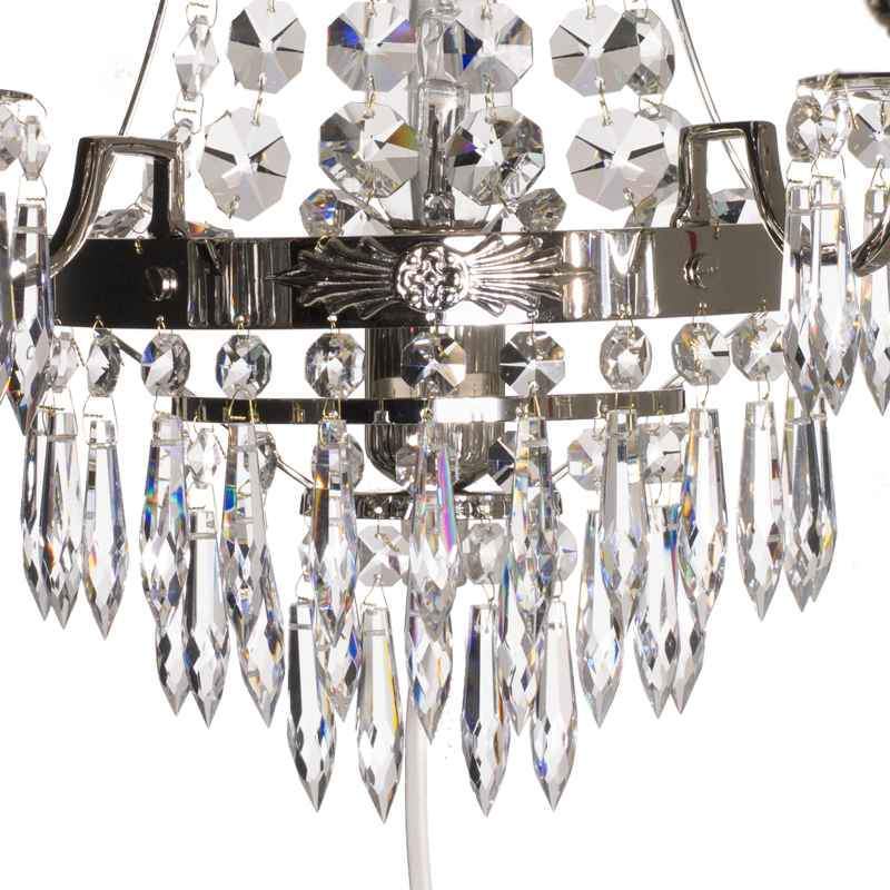 Wall Lights - Crystal Wall Light - Nickel details