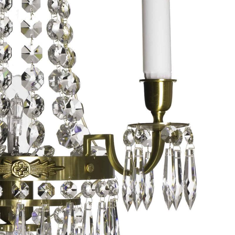 Wall Lights - Crystal Wall Light Light Brass